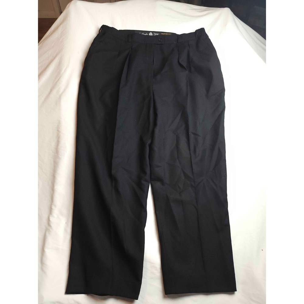 Vtg 80s 90s Giorgio Sant Angelo Dress Pants Womens 22 Black Wool Dark Academia